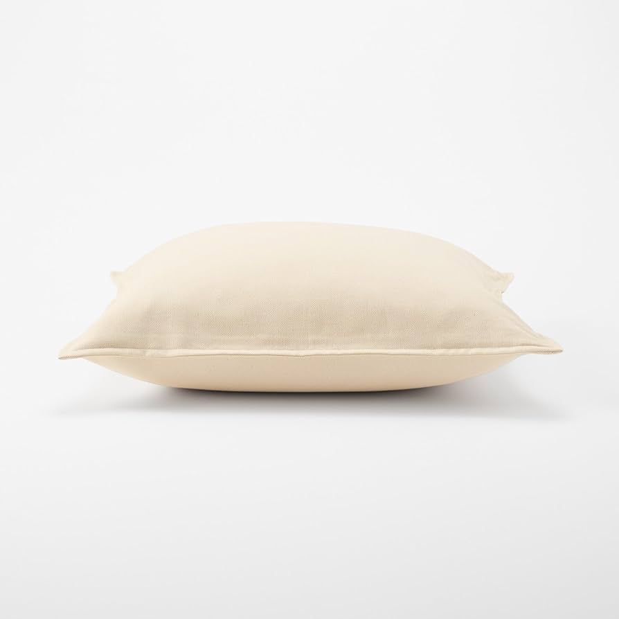 Amazon.co.jp: 無印良品 オックスクッションカバー 生成 55×59cm